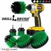 Drill Brush Power Scrubber By Useful Products 5 in W 7 in L Brush, Green G-542OMS-2L-QC-DB